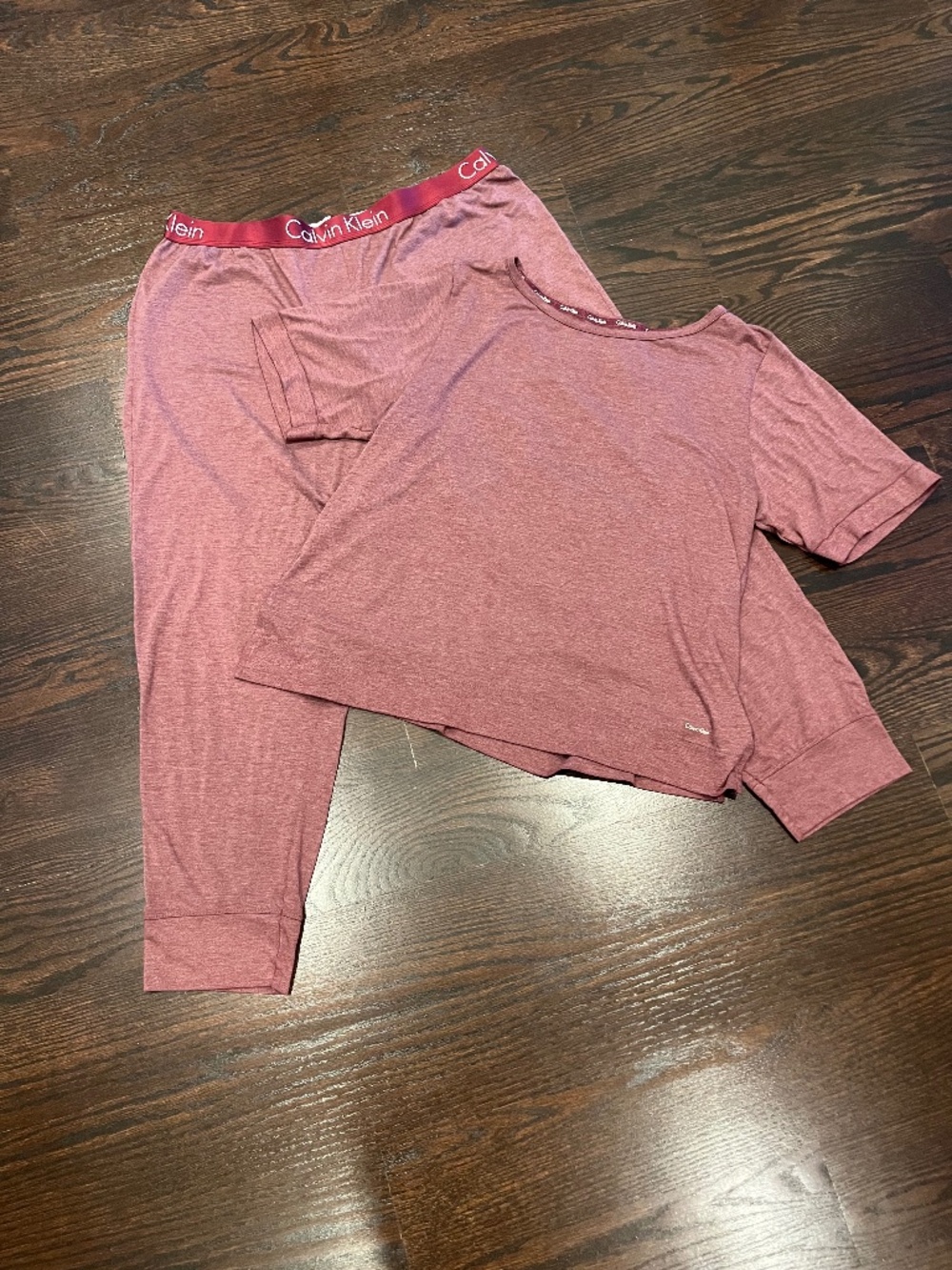 Calvin Klein 2-Piece Heather Plum Sleepwear Set XL